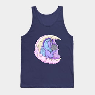 Moon dragon with crystal ball Tank Top